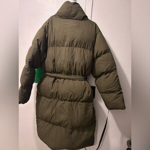 Boohoo Olive Green Puffer Jacket